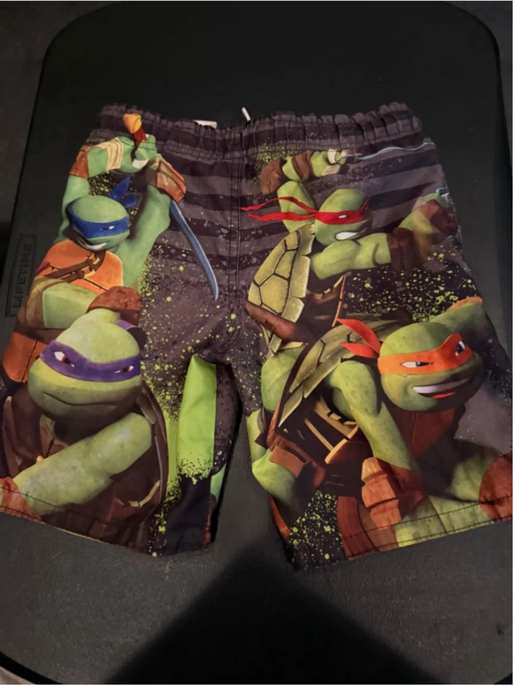 Boys Old Navy Swim Trunks XS Red Blue & Teenage Mutant Ninja Turtles